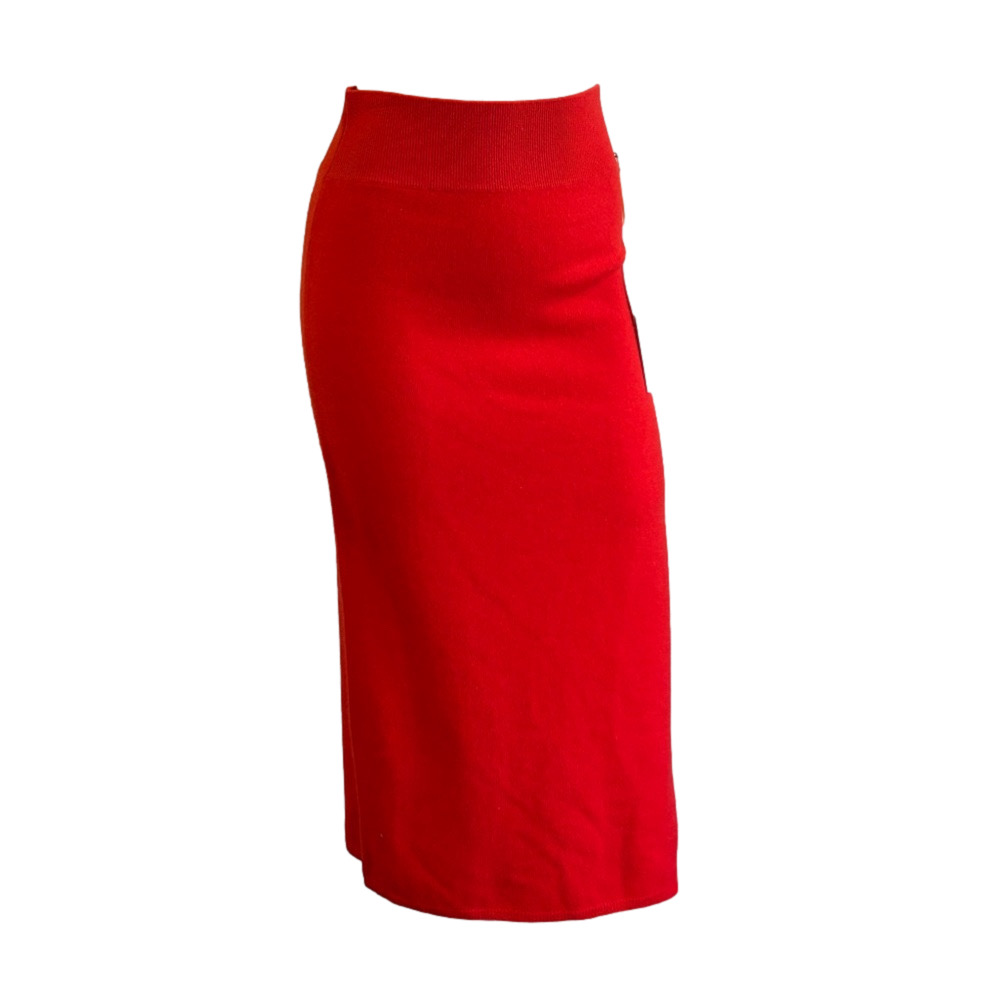 House of Harlow 100% Cashmere red Skirt SMALL NWT